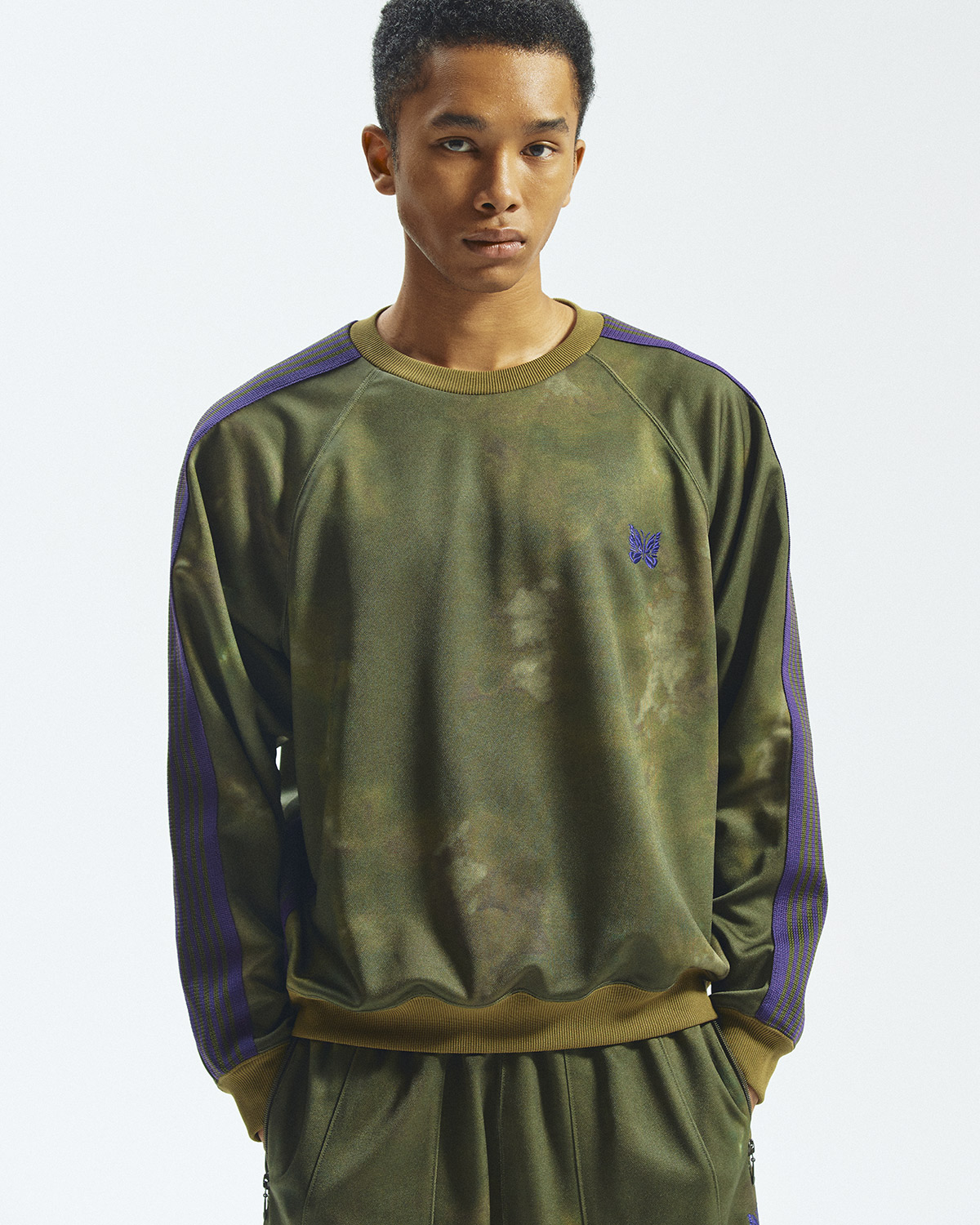 NEEDLES〉TRACK SUITS PRINTED UNEVEN DYE for NEPENTHES