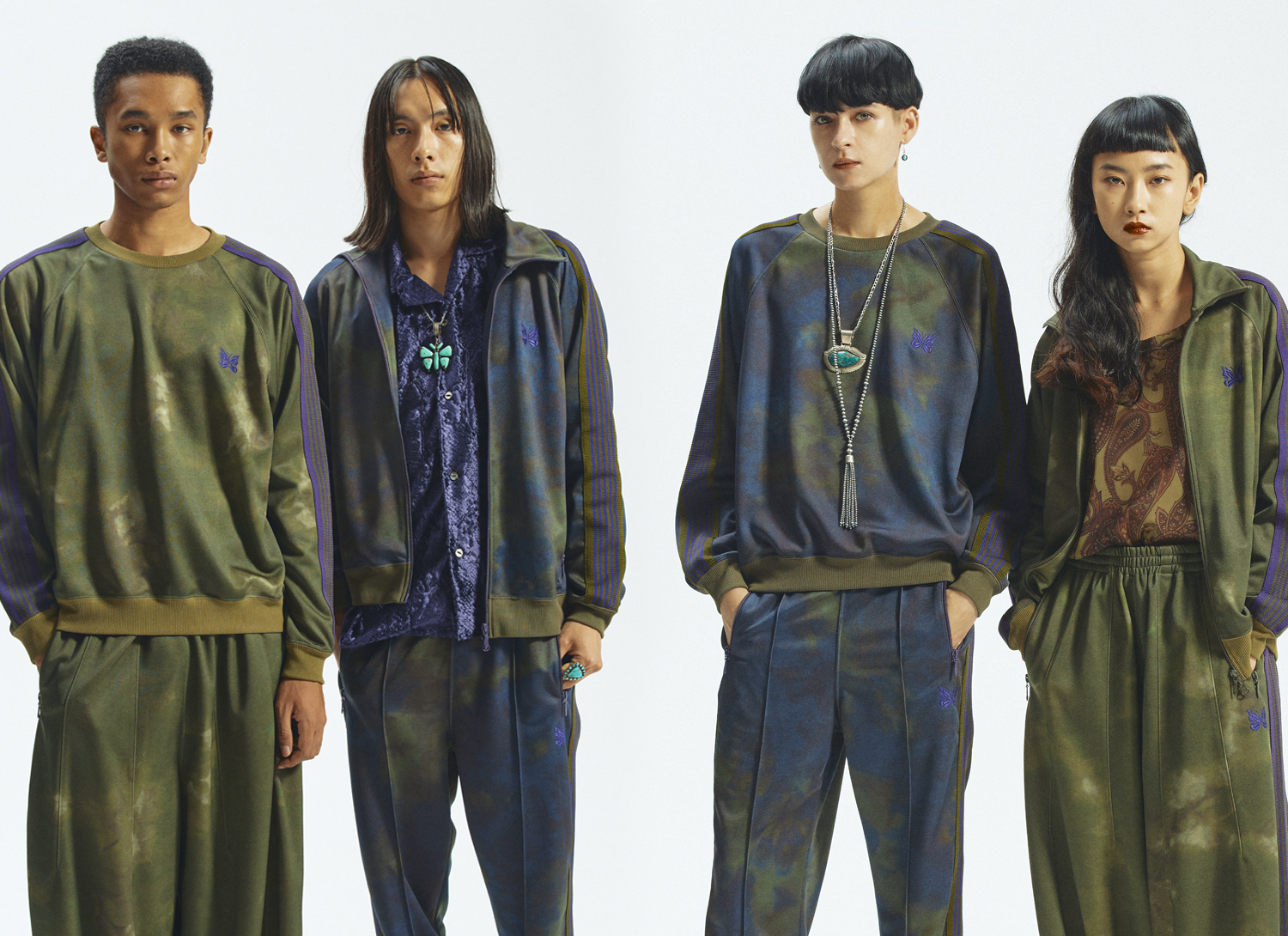 〈NEEDLES〉TRACK SUITS
PIRNTED UNEVEN DYE for NEPENTHES
