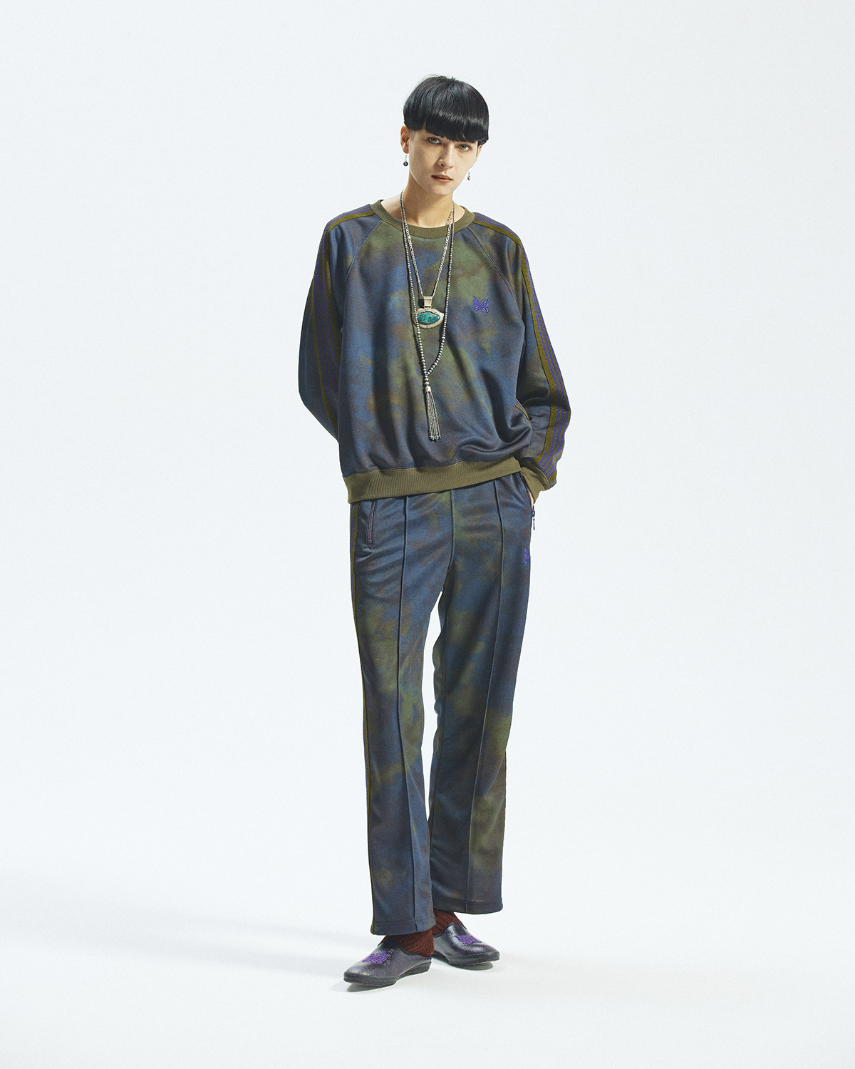 〈NEEDLES〉TRACK SUITS
PRINTED UNEVEN DYE for NEPENTHES