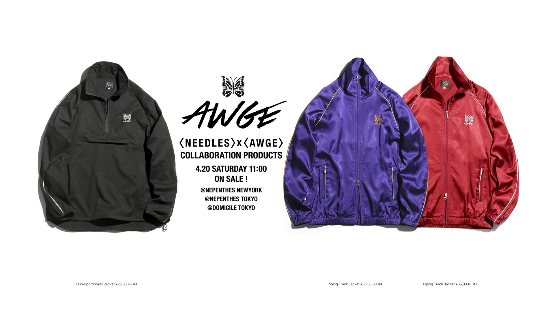 AWGE × NEEDLES  Run-up Popover ジャケット L