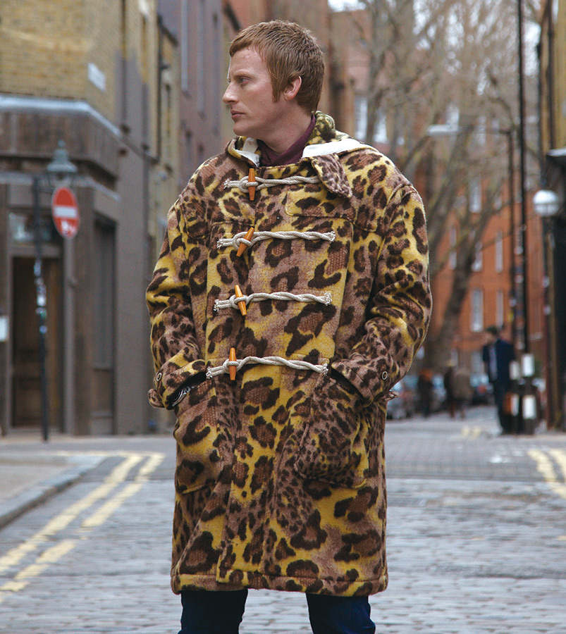 <NEEDLES> Duffel Coat made with a leopard pattern blanket from 2011 Fall Winter Collection
