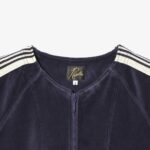 ZIPPED TRACK CARDIGAN – C/PE VELOUR ¥31,900