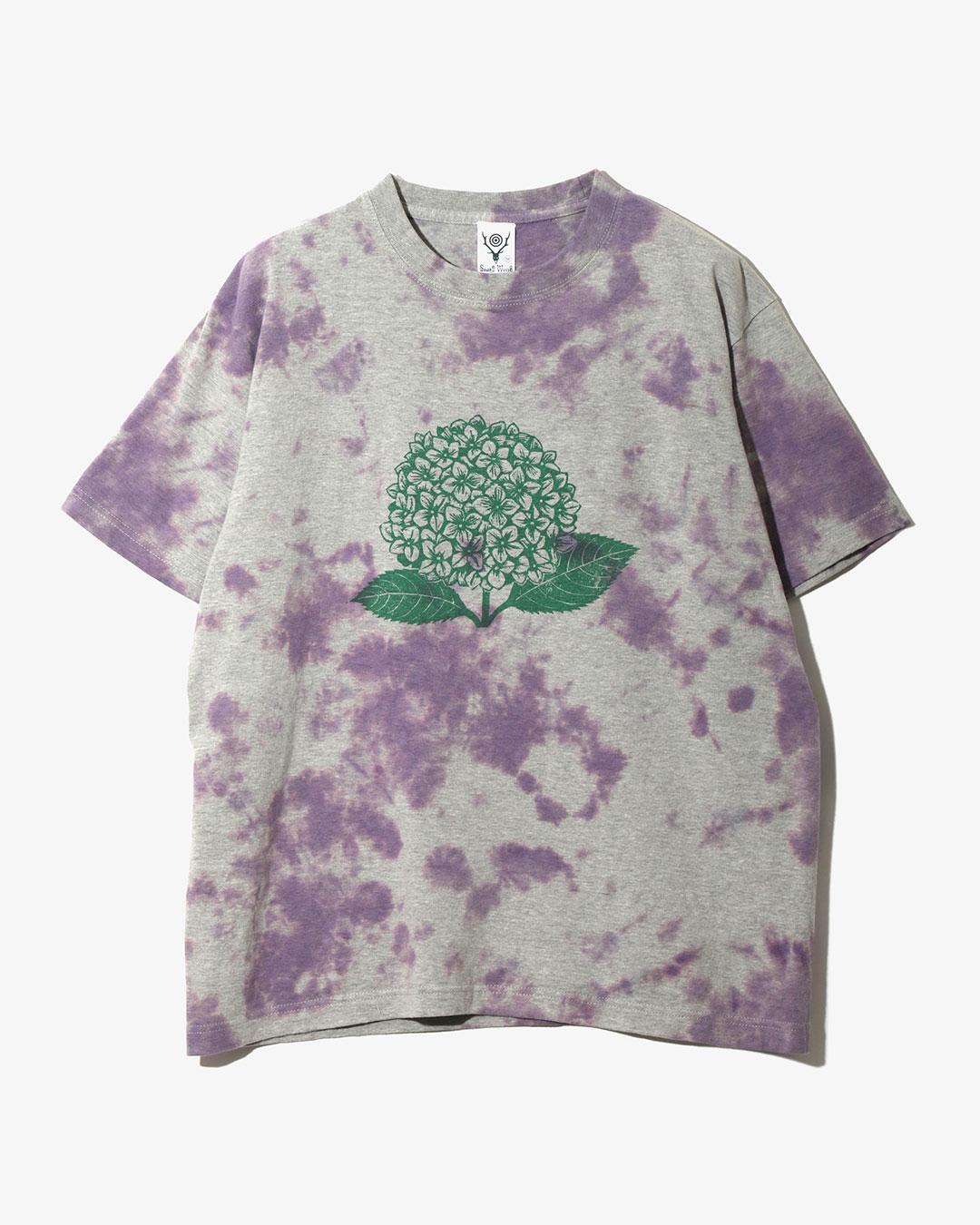 S/S TEE- C/PE JERSEY / HYDRANGEA ¥17,600