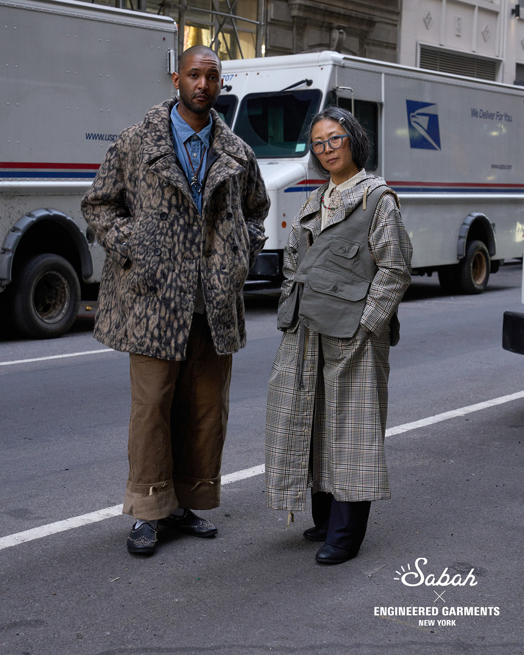 ぺんぺす ENGINEERED GARMENTS〉×〈Sabah〉穴飾りデザインと、スタッズモデル2