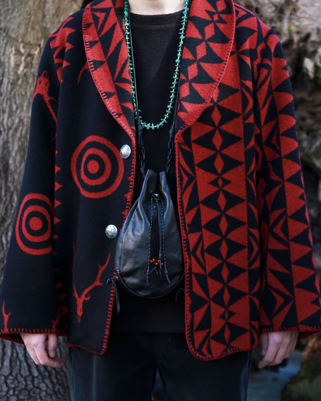 〈SOUTH2 WEST8〉×〈B:TOGETHER〉 別注レザーアクセサリー “KINCHAKU”