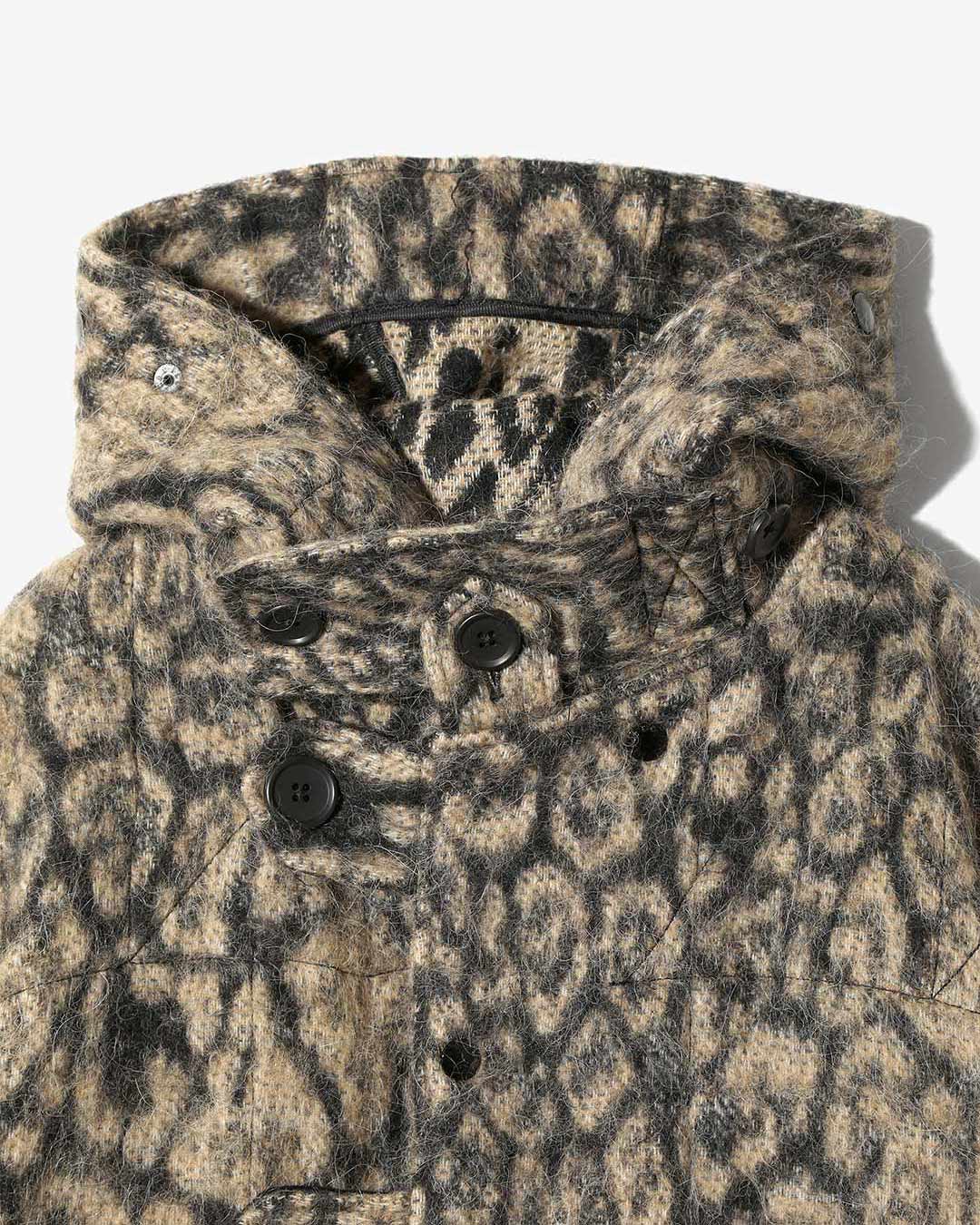 DUFFLE COAT – WOOL POLY LEOPARD JACQUARD ¥113,300