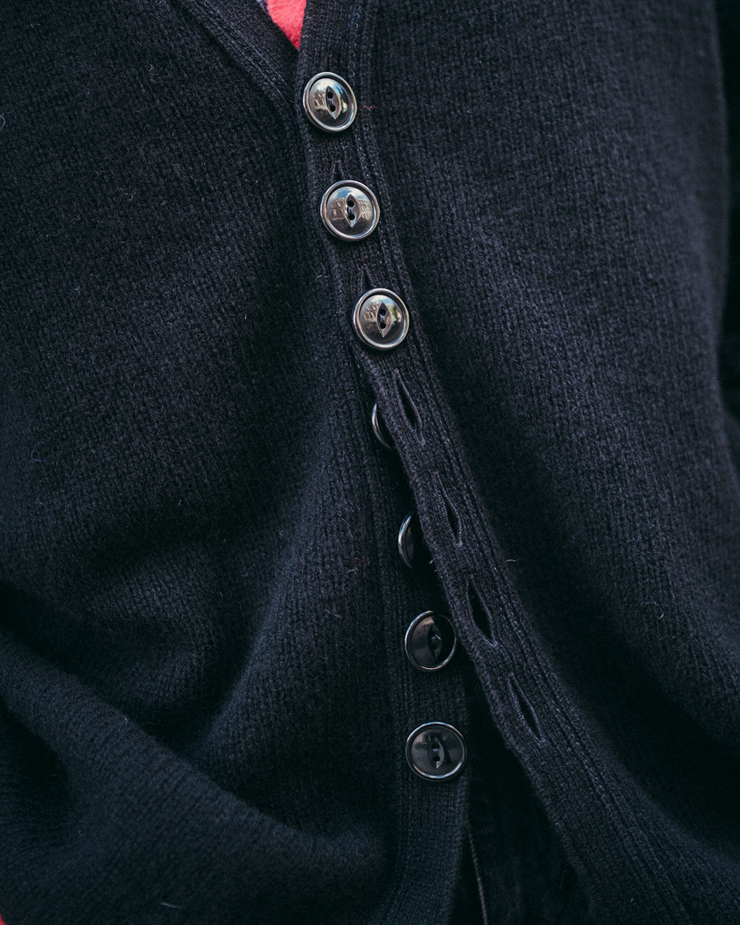 〈WOBURN WALK〉 「FISHERMAN SHETLAND CARDIGAN」