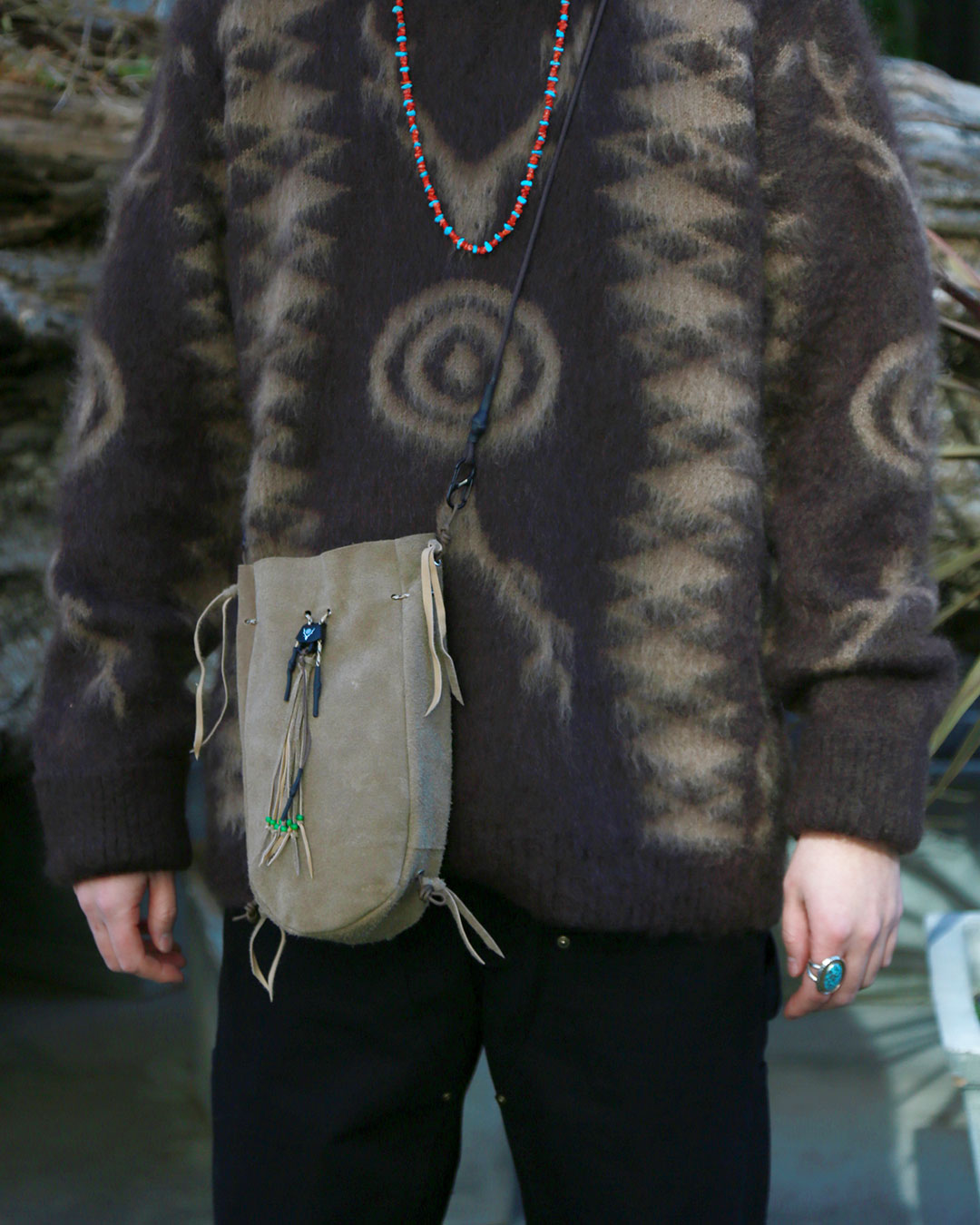 〈SOUTH2 WEST8〉×〈B:TOGETHER〉 別注レザーアクセサリー “KINCHAKU”