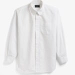 OVERSIZED ROUNDED COLLAR PINHOLE SHIRT ¥61,600