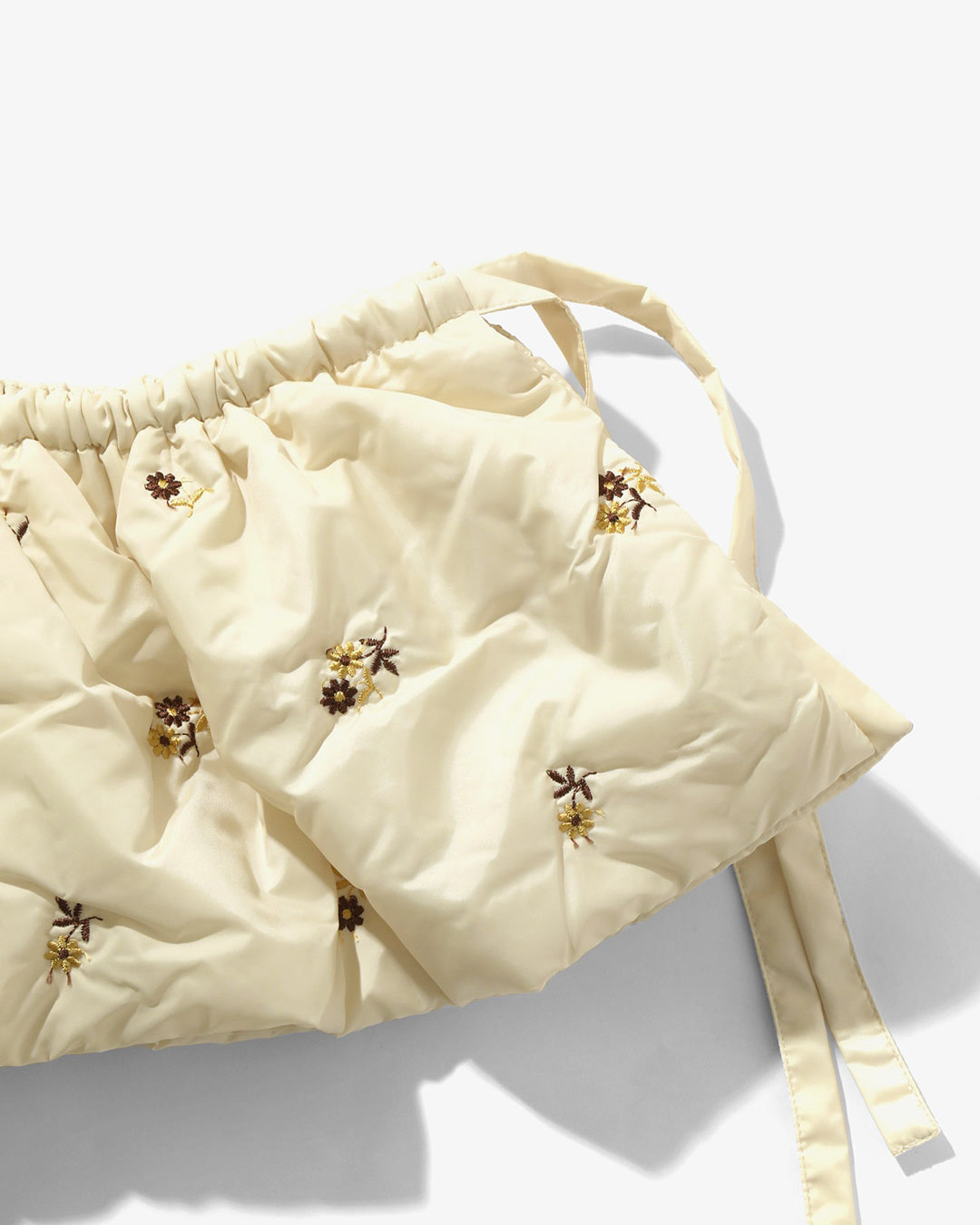 PADDED VARIATION APRON – ORIGINAL FLORAL EMB. ¥27,500