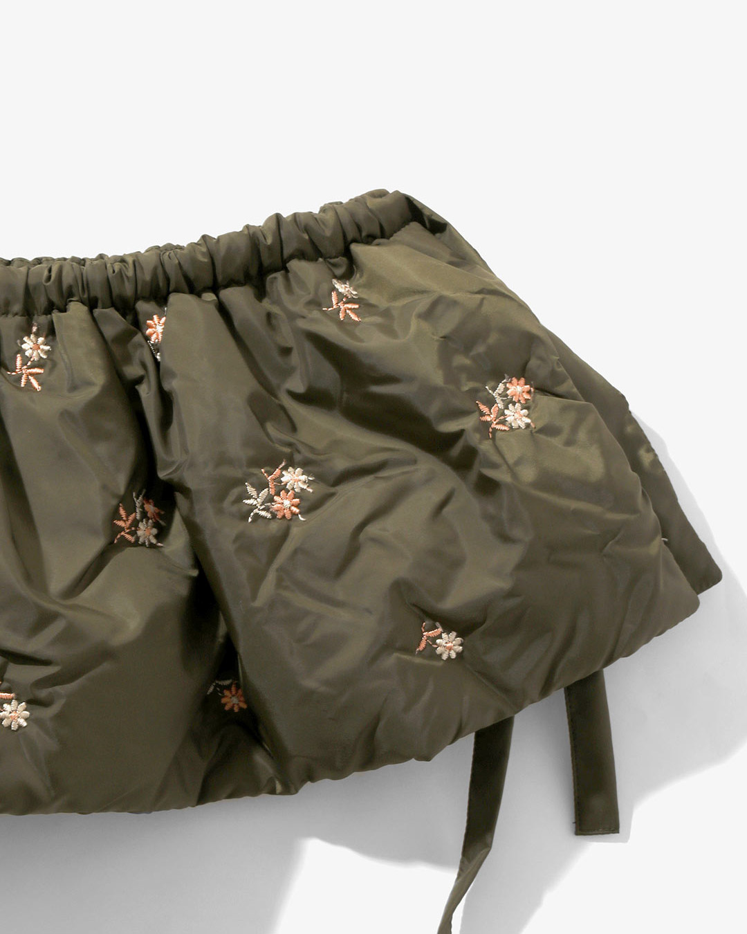 PADDED VARIATION APRON – ORIGINAL FLORAL EMB. ¥27,500