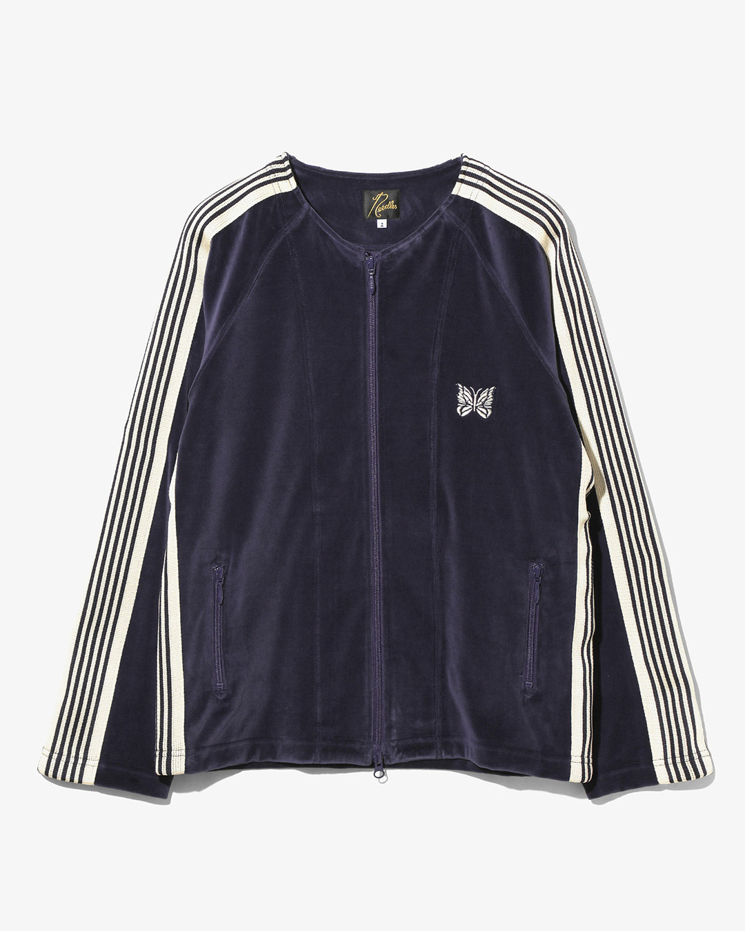 ZIPPED TRACK CARDIGAN – C/PE VELOUR ¥31,900