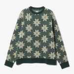 CREW NECK SWEATER – SNOW FLAKES ¥35,200
