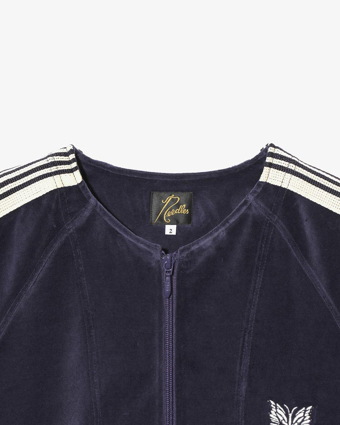 ZIPPED TRACK CARDIGAN – C/PE VELOUR ¥31,900