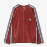 ZIPPED TRACK CARDIGAN – C/PE VELOUR ¥31,900