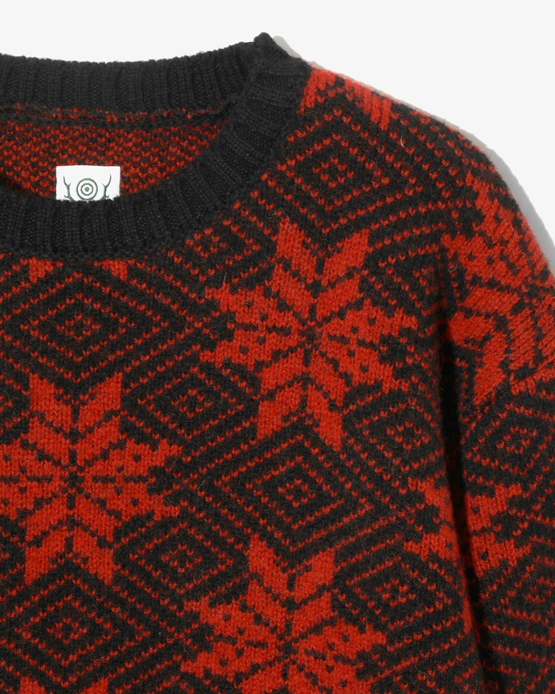 CREW NECK SWEATER – SNOW FLAKES ¥35,200