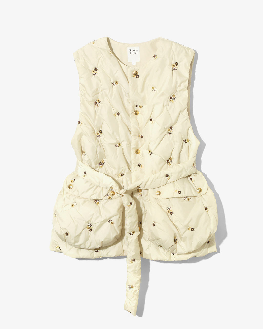 PADDED VEST – ORIGINAL FLORAL EMB. ¥56,100