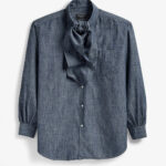 OVERSIZED ASCOT COLLAR SHIRT ¥69,300