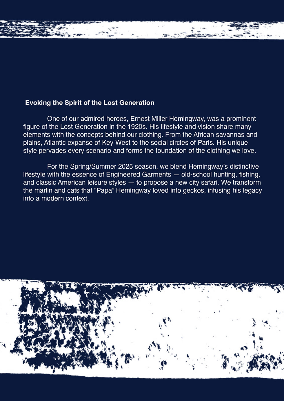 Engineered Garments Spring Summer 2025