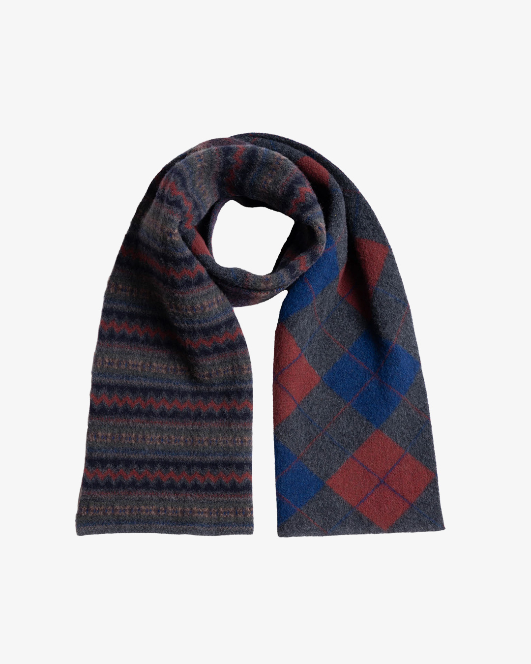 ARGYLE MIXED SCARF ¥37,400