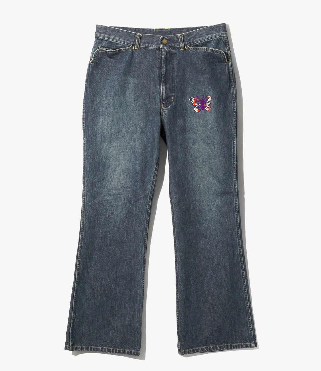 NEEDLES PAPILLON EMB. BOOT-CUT JEAN