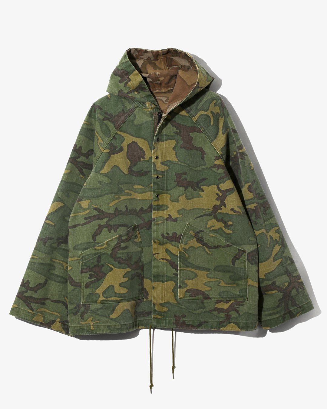 REVERSIBLE HOODED COAT - CAMO TWILL¥66,000