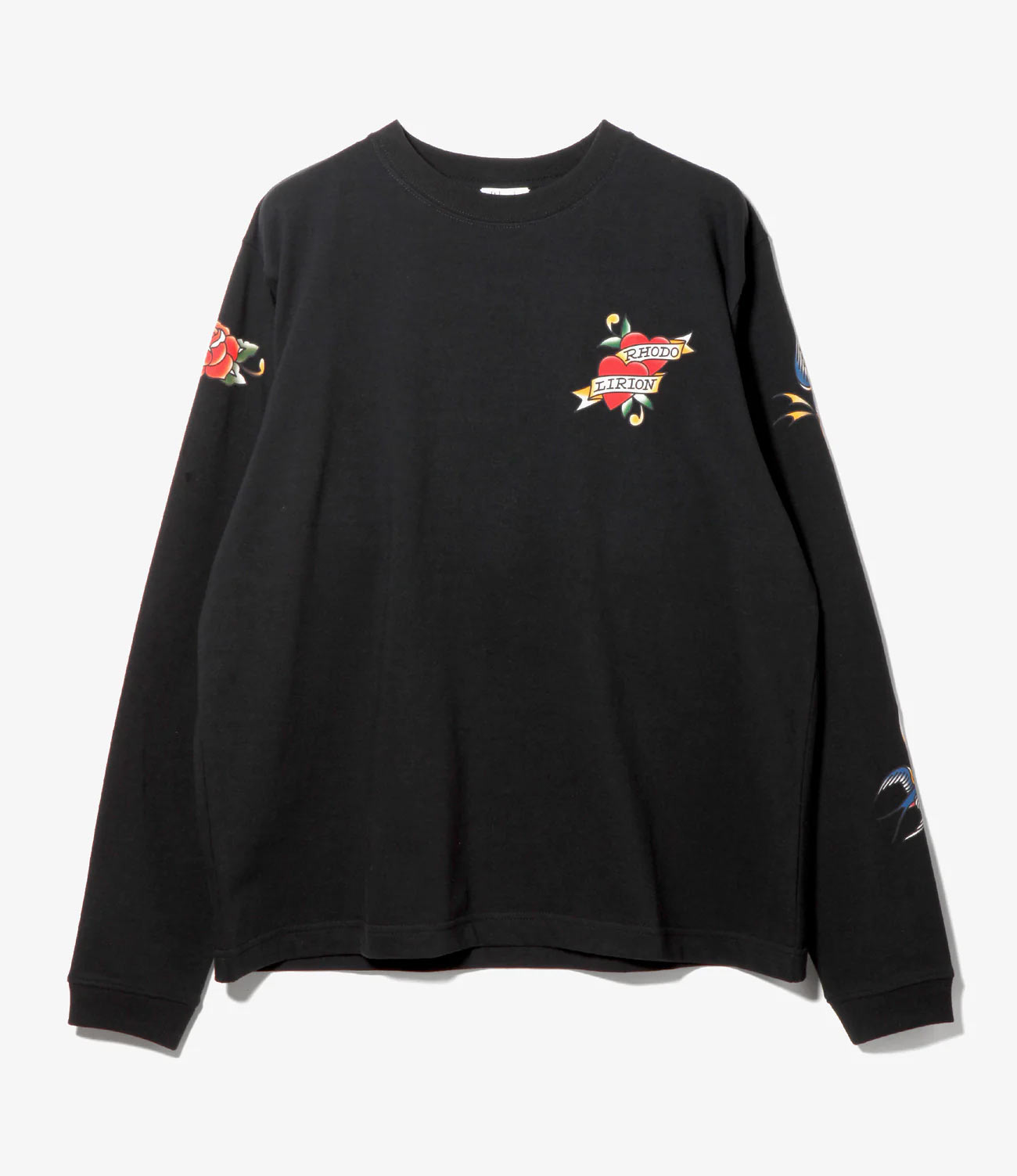 RHODOLIRION PRINTED TATTOO LONG SLEEVE TEE