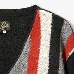 KNIT CARDIGAN - CREPE WEAVE STRIPE ¥37,400