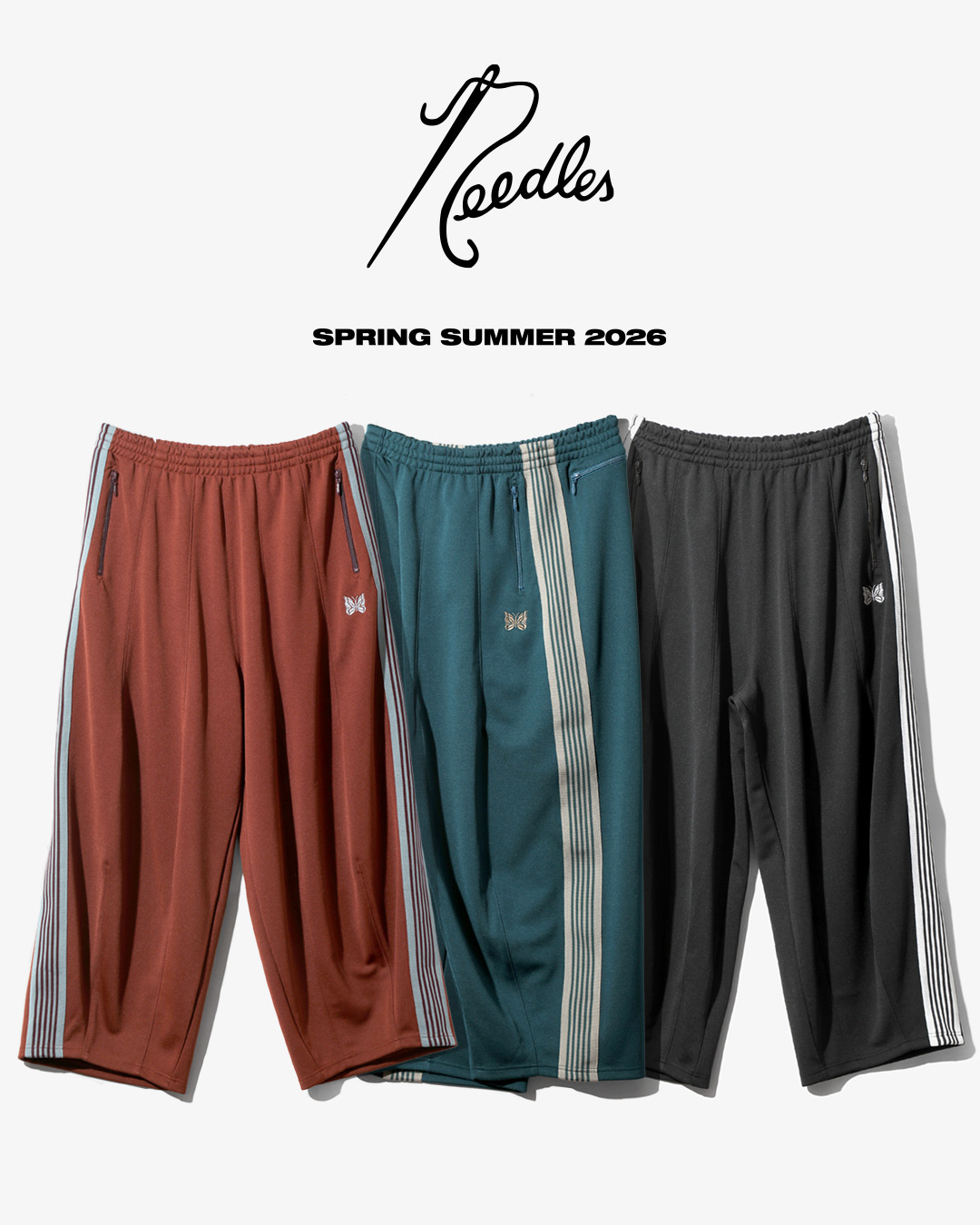 〈NEEDLES〉2026年春夏コレクション「H.D. TRACK PANT」2/13日（金）発売