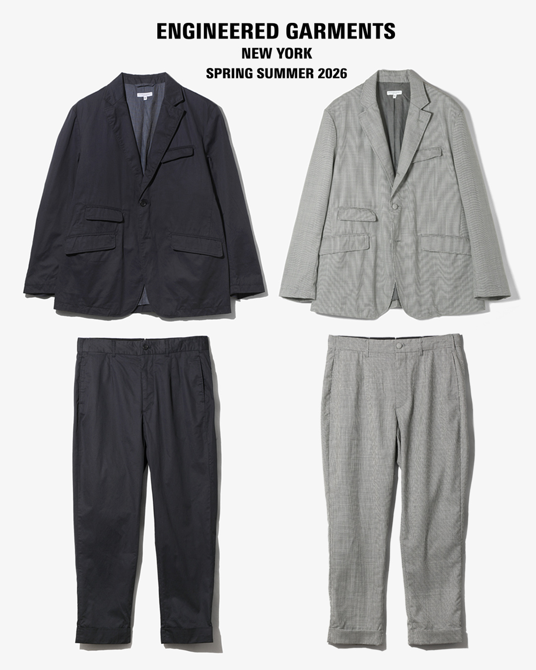 〈EG〉ANDOVER JACKET&PANTスタンダードアイテムが春夏素材で登場