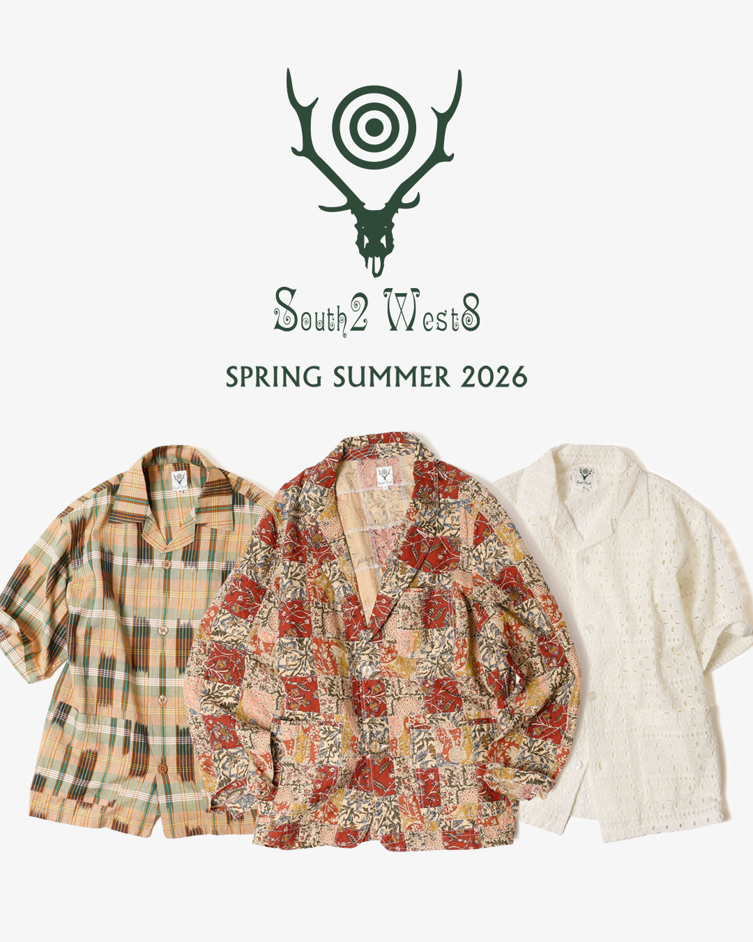 〈SOUTH2 WEST8〉2026年春夏コレクション多彩な柄の “インドコットン” ファブリック