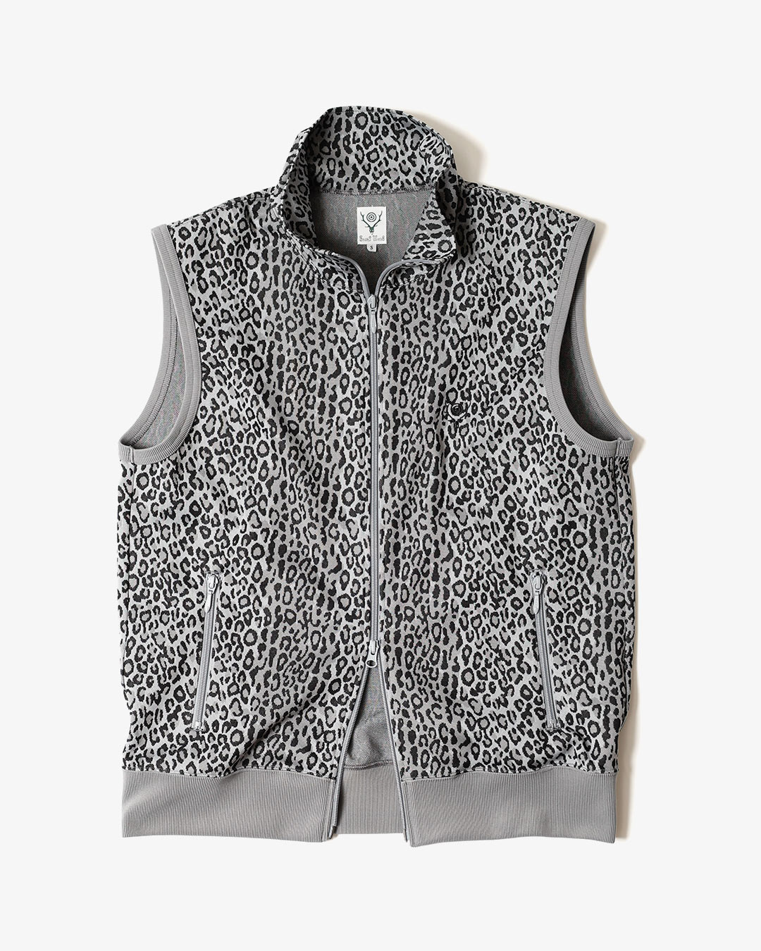 SLEEVELESS TRAINER JACKET - POLY JQ. / LEOPARD ¥23,100
