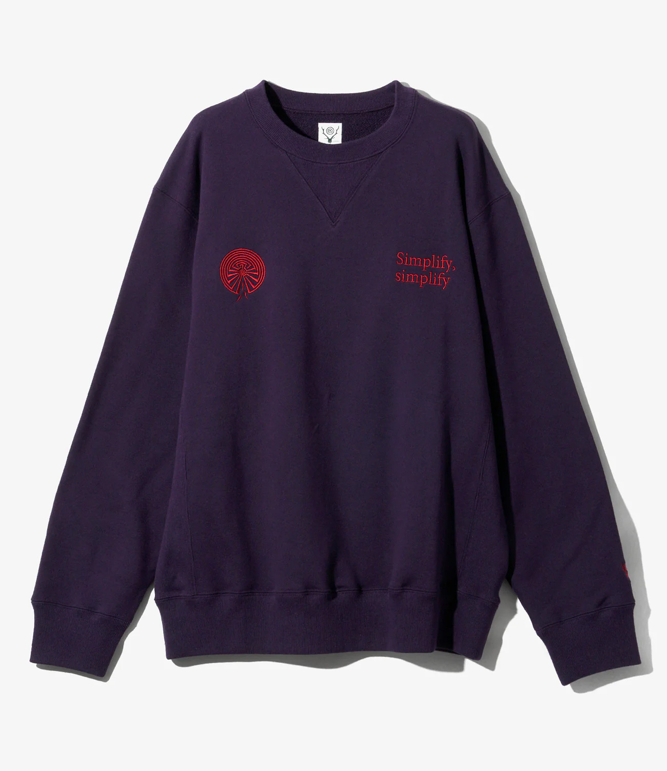 SOUTH2 WEST8 EMB. CREW NECK SWEAT SHIRT