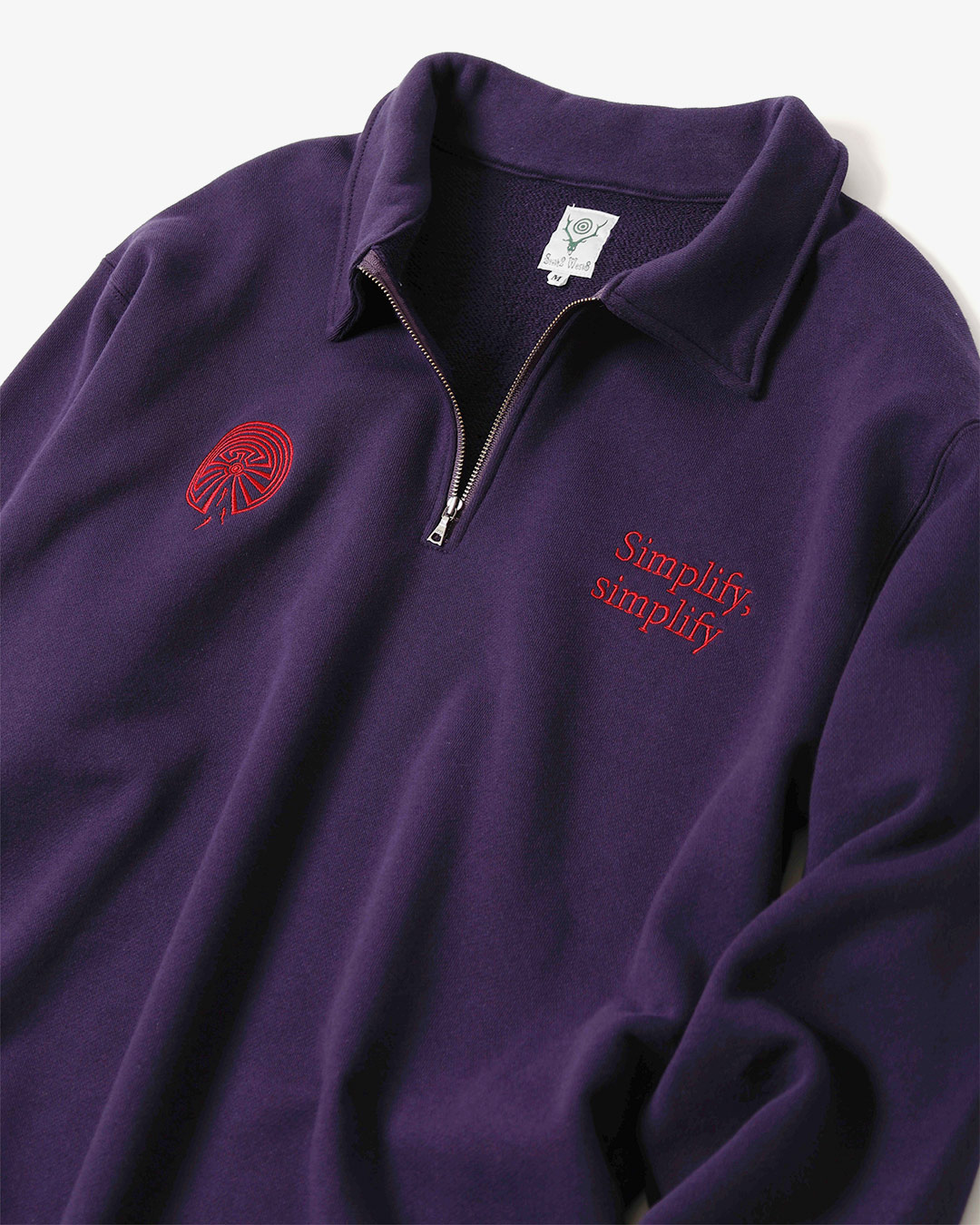 HALF ZIPPED SWEAT SHIRT - COTTON FRENCH TERRY ¥20,900