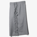 THREE QUARTERS FRILL SIDE PANT - GABARDINE ¥41,800