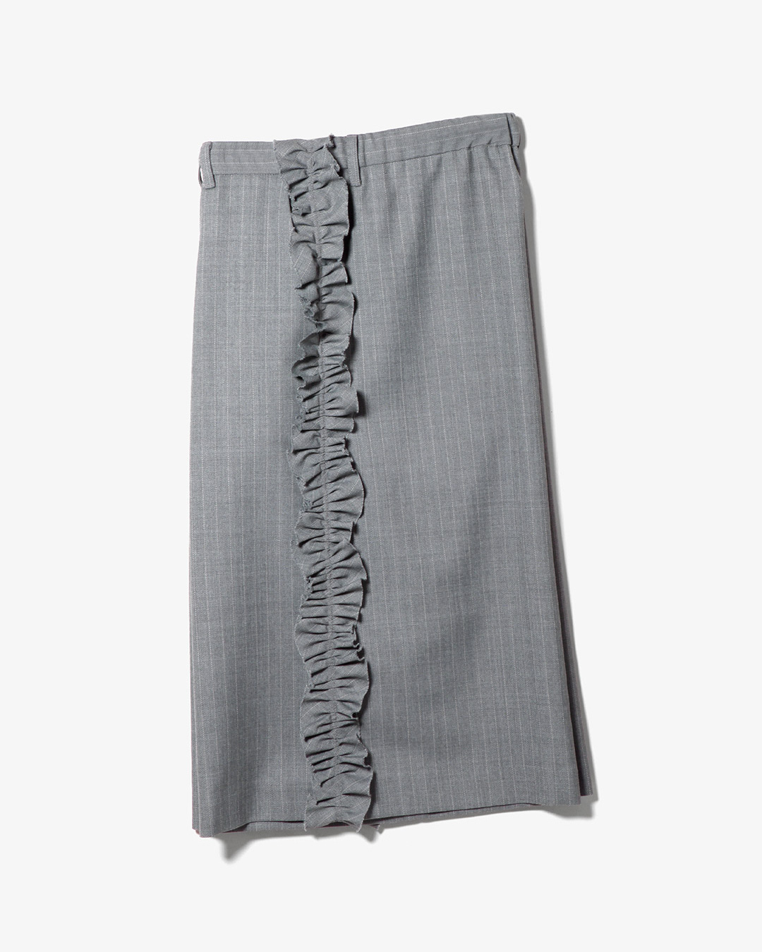 THREE QUARTERS FRILL SIDE PANT - GABARDINE ¥41,800