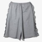 THREE QUARTERS FRILL SIDE PANT - GABARDINE ¥41,800