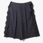 THREE QUARTERS FRILL SIDE PANT - GABARDINE ¥41,800