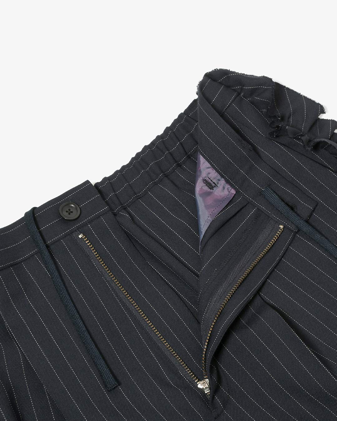 THREE QUARTERS FRILL SIDE PANT - GABARDINE ¥41,800