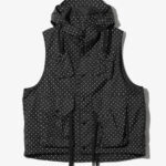 FIELD VEST - NYLON POLKA DOT TAFFETA ¥49,500
