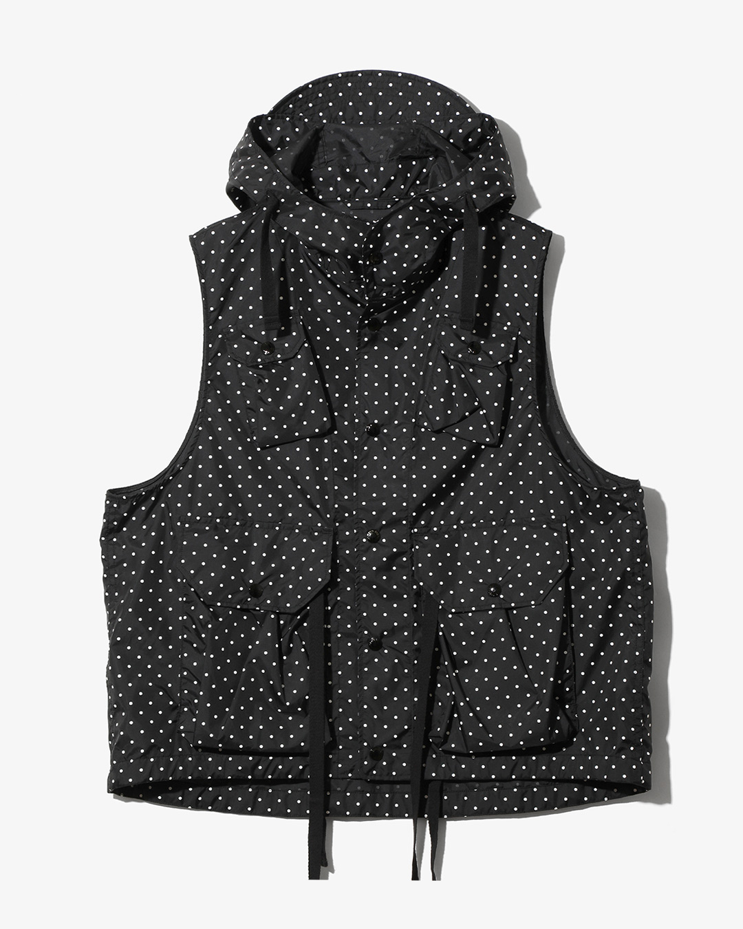 FIELD VEST - NYLON POLKA DOT TAFFETA ¥49,500