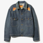 PAPILLON EMB. JEAN JACKET - 12OZ DENIM ¥52,800