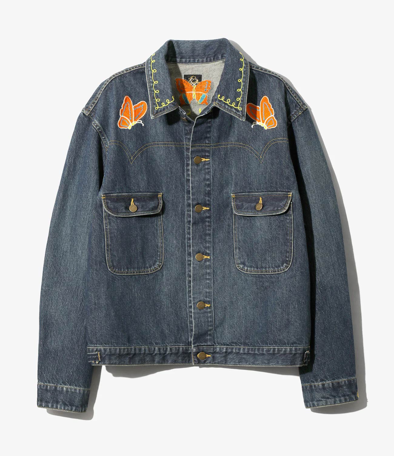 NEEDLES PAPILLON EMB. JEAN JACKET