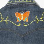 PAPILLON EMB. JEAN JACKET - 12OZ DENIM ¥52,800