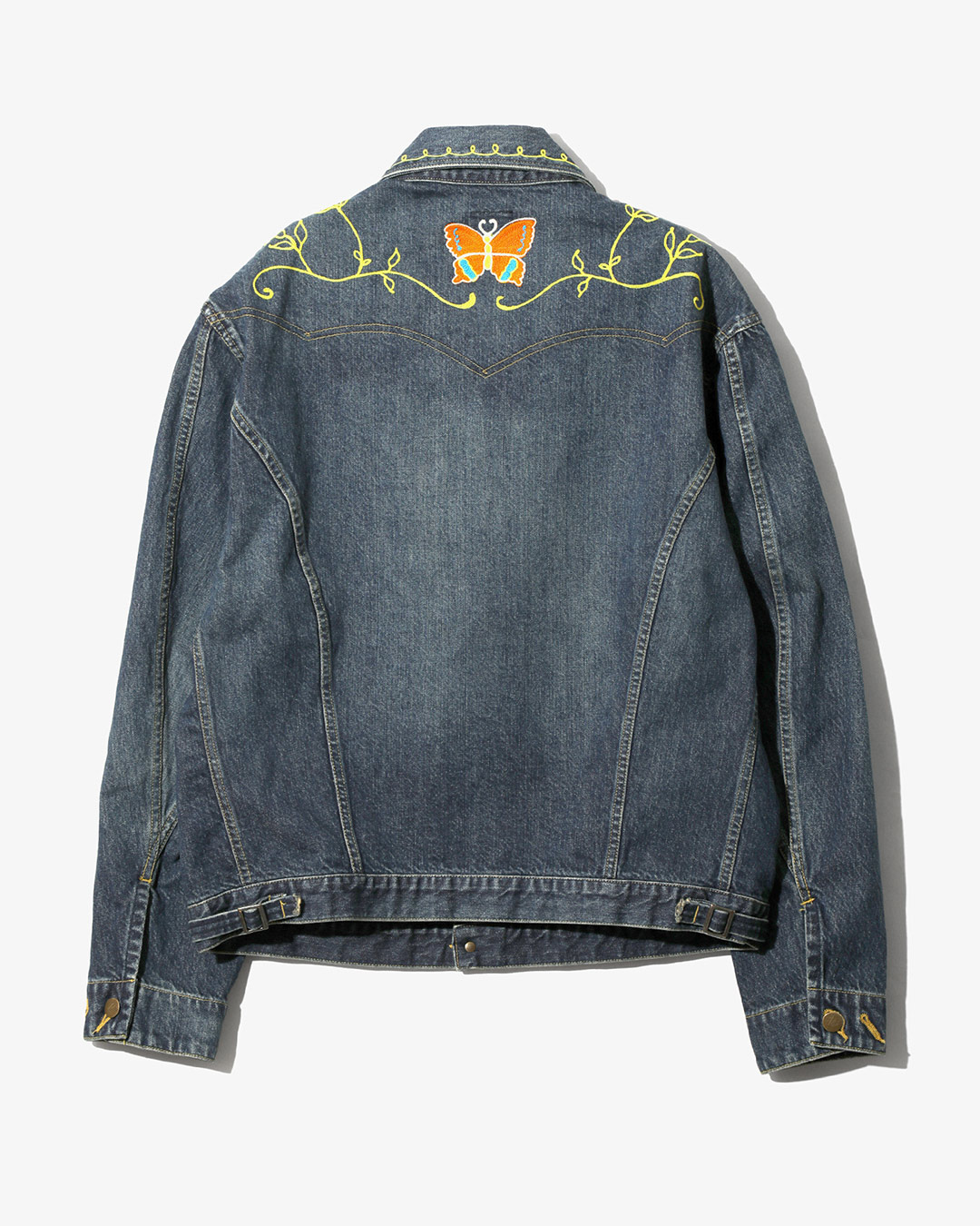 PAPILLON EMB. JEAN JACKET - 12OZ DENIM ¥52,800