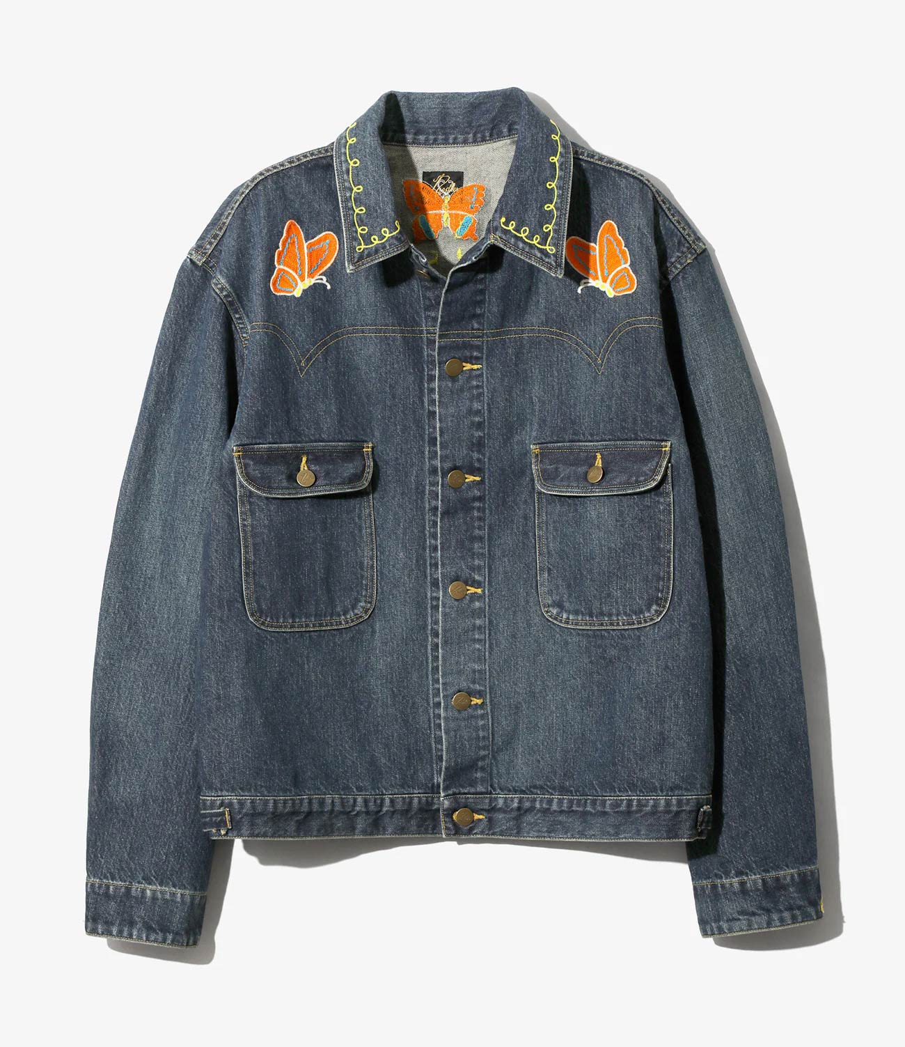 NEEDLES PAPILLON EMB. JEAN JACKET