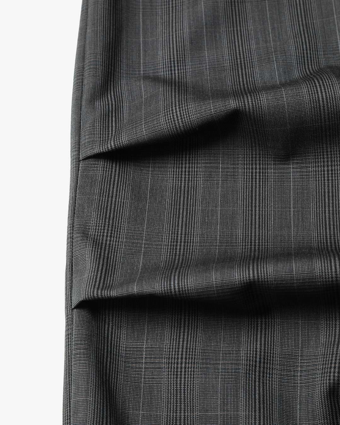 Over Pant - Glen Plaid Tropical Wool ¥71,500