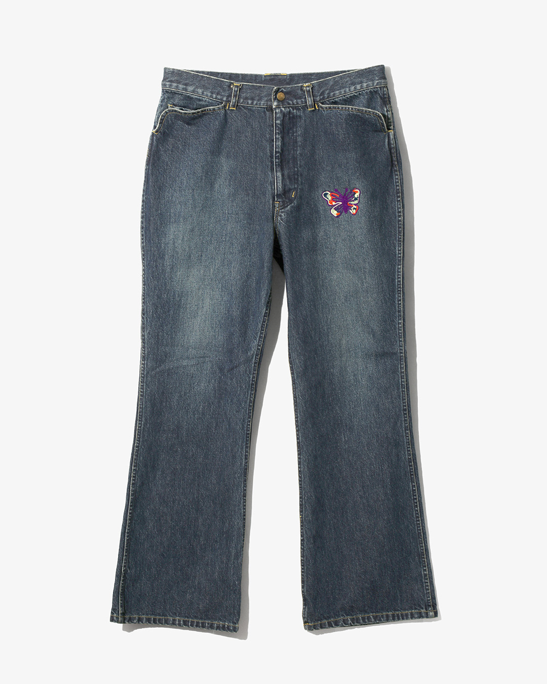 PAPILLON EMB. BOOT-CUT JEAN - 12OZ DENIM ¥31,900