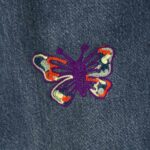 PAPILLON EMB. BOOT-CUT JEAN - 12OZ DENIM ¥31,900