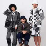 〈EG〉x〈Saucony〉U字ベルクロにレザーとナイロンメッシュを組みわせたコラボシューズ